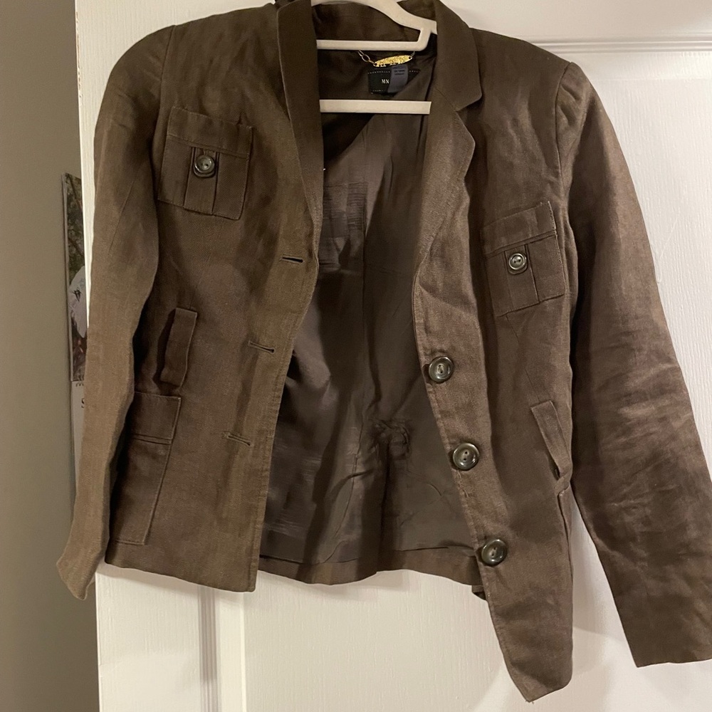 Mango Brown Women's Blazer